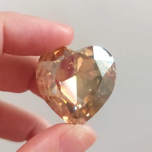 4827 GOLDEN SHADOW 28 mm Swarovski Kristall Herz Fancy Stone No Hole RAR
