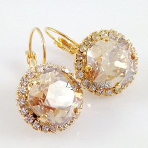 4470 ROSE PEACH 12mm Swarovski Crystal Fancy Stone Cushion Cut, Blush Pink 2 pieces image 3