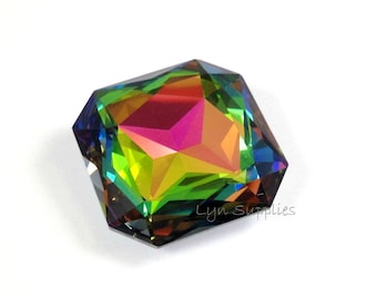 4675 VITRAIL MEDIUM 23mm Swarovski Crystal Faceted Square Octagon