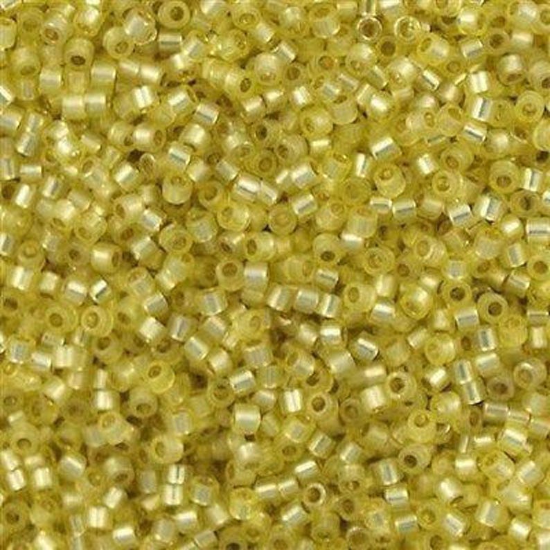 MIYUKI Delica Beads 110 DB-623 20grams Silver Lined Light Yellow Alabaster