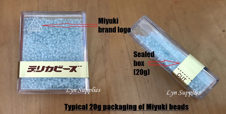 MIYUKI Delica Beads 110 DB-623 20grams Silver Lined Light Yellow Alabaster