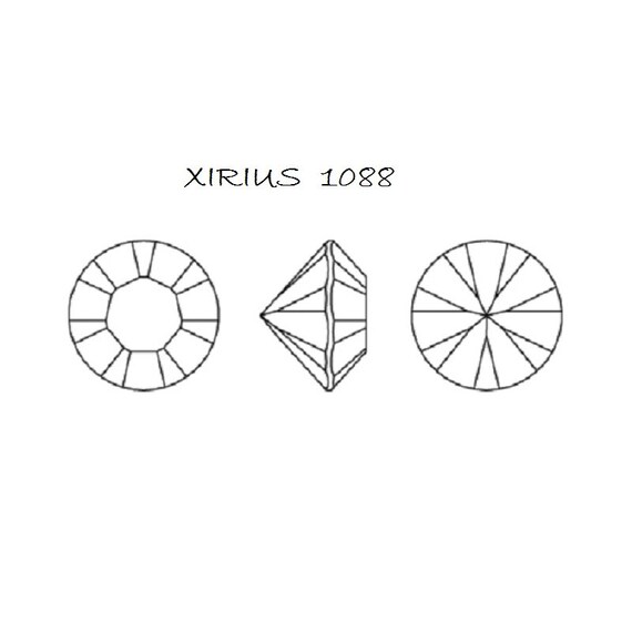 1088 Ss39 LIGHT AZORE Swarovski Crystal XIRIUS Chaton