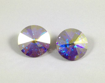 1122 CRYSTAL AB 16mm Swarovski Crystal Rivoli, 4 pieces or 16 pieces