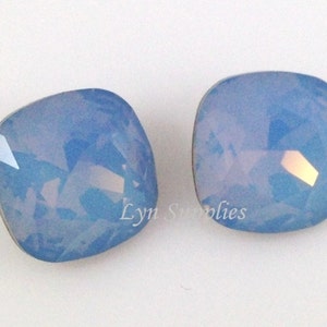 4470 ÓPALO AZUL AIRE 12 mm Cristal Swarovski Piedra de fantasía Talla cojín
