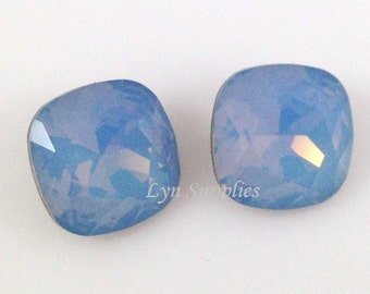4470 ÓPALO AZUL AIRE 12 mm Cristal Swarovski Piedra de fantasía Talla cojín
