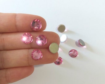 Swarovski Kristal Plaksteen 2058 ROSE ss40 Xilion, Roze Roze 12 stuks