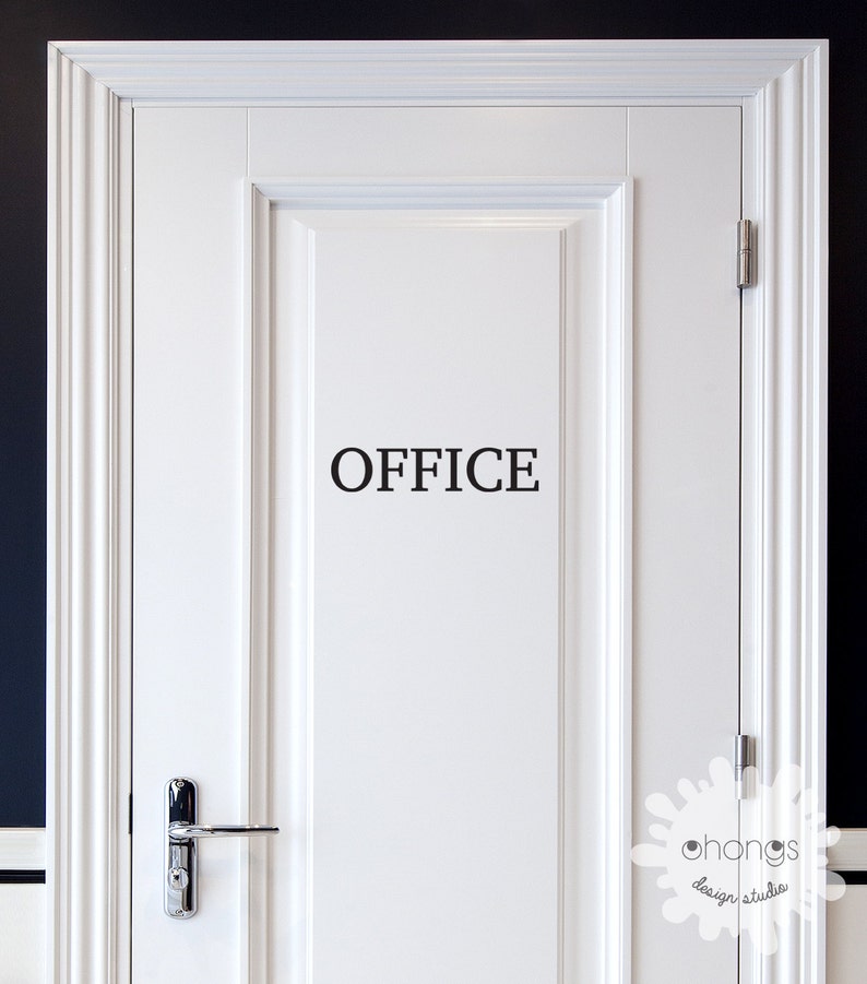 Pantry Door Sign Pantry Door Decal Restroom Decal Office Sticker Door Letters Custom Letter Decal