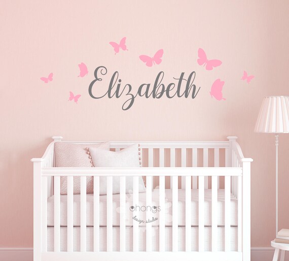 a kids room decal / name wall decal / nursery decal / custom | etsy