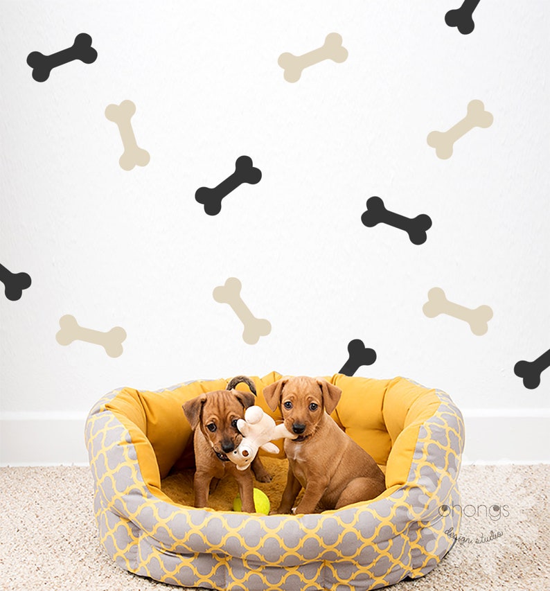 Dog Bone Wall Decal / Bones Sticker / Doggy Decor / Pattern Etsy