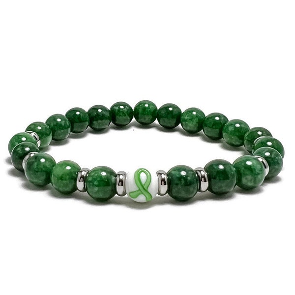 Limited Edition Liver Cancer Awareness Unisex Mens and Womens Stretchy Bracelet