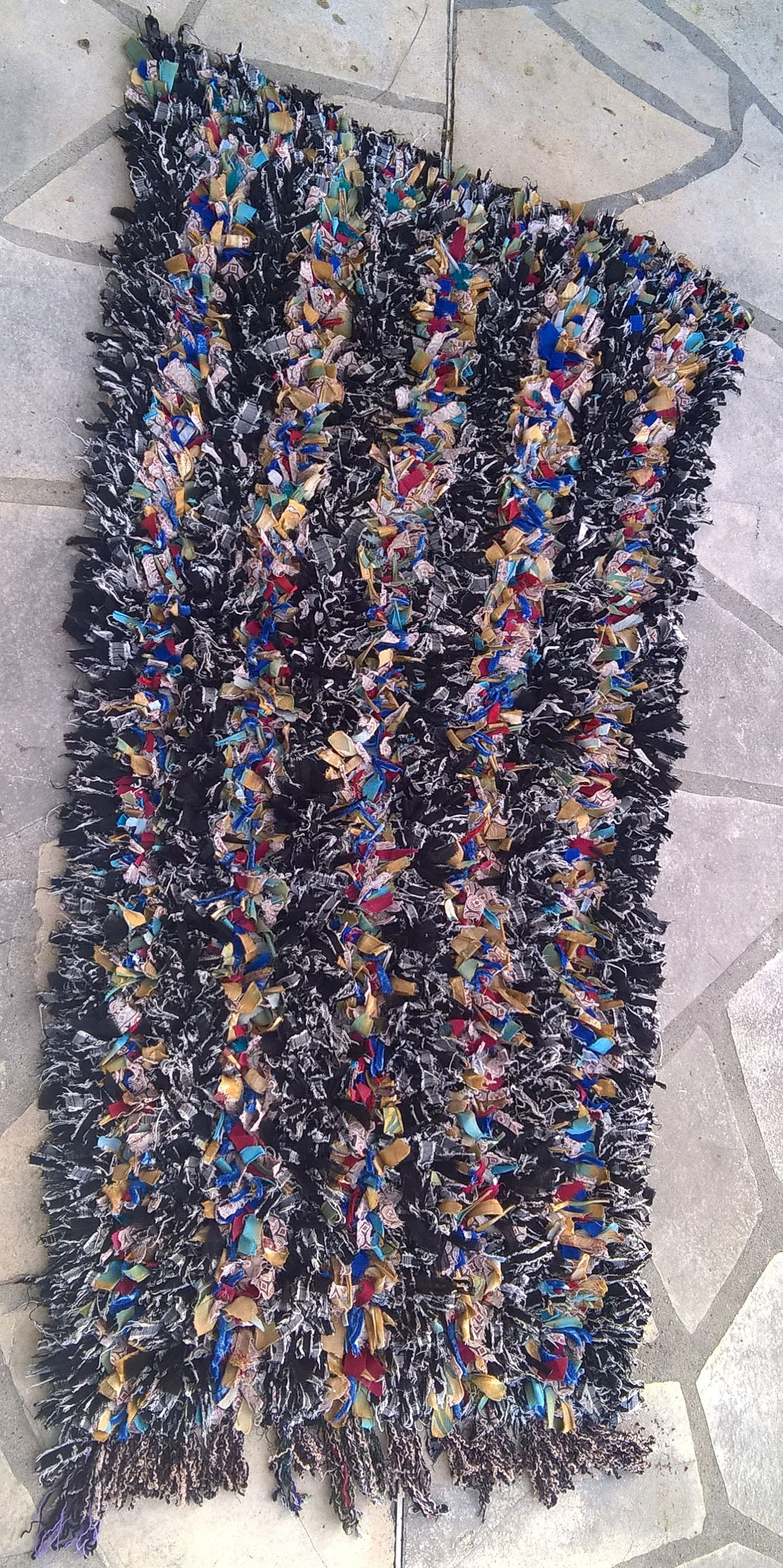 Tapis Marocain Boucherouite 301 | Boucharouette 145 X 71 cm | 57 28 Morocco Rug, Rag Rug, Vintage Ru