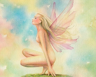 To Fly, 11.5" x 15" Original Watercolor Painting by Scot Howden
