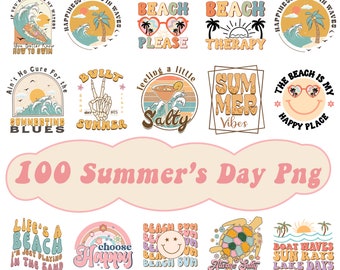 Retro Summer Bundle Png, Summer Beach Vibes Png, Surf Vibes Png, Summer Vibes Png, Trendy Summer Shirts Png, Sweet Summertime Png, Digiatal