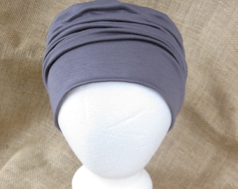 Bamboo Chemo Cap Headwear for Men or Women- Soft Pastel Sage, Toffee, Pink, Teal or Black, Chemo Hat for Cancer Headwear and Slouch Beanie