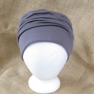 Bamboo Chemo Cap Headwear for Men or Women- Soft Pastel Sage, Toffee, Pink, Teal or Black, Chemo Hat for Cancer Headwear and Slouch Beanie