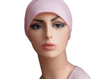 Summer Pink Bamboo Organic Chemo Cap - Chemo Hat Womens Cancer Headwear and Slouch Beanie