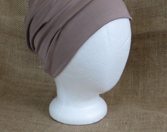 Bamboo Toffee Chemo Cap - Chemo Hat Unisex Cancer Headwear and Slouch Beanie