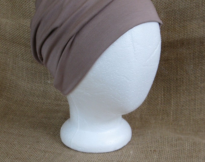 Bamboo Toffee Chemo Cap - Chemo Hat Unisex Cancer Headwear and Slouch Beanie