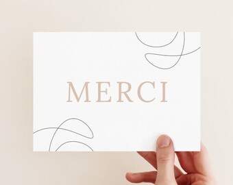 Carte Remerciement Etsy