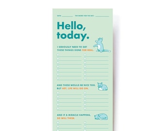 Hello, Today - Magnetic Notepad