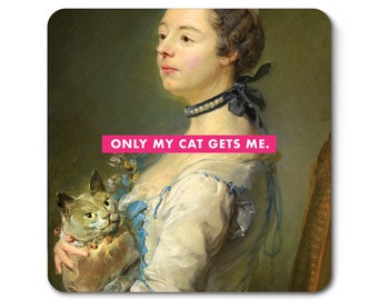 My Cat Gets Me - Fridge Magnet