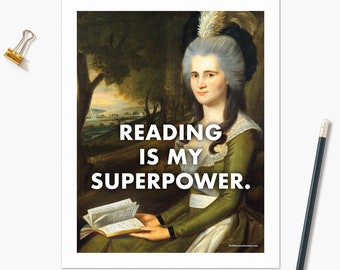 Art Print - Reading is Superpower - 8x10"