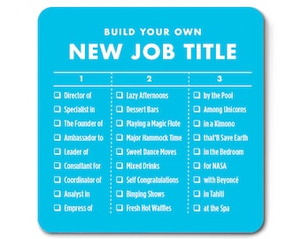 New Job Title - Fridge Magnet