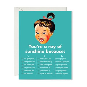 Du bist ein Sonnenstrahl Karte