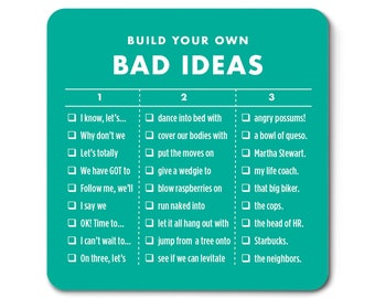 Bad Ideas - Fridge Magnet