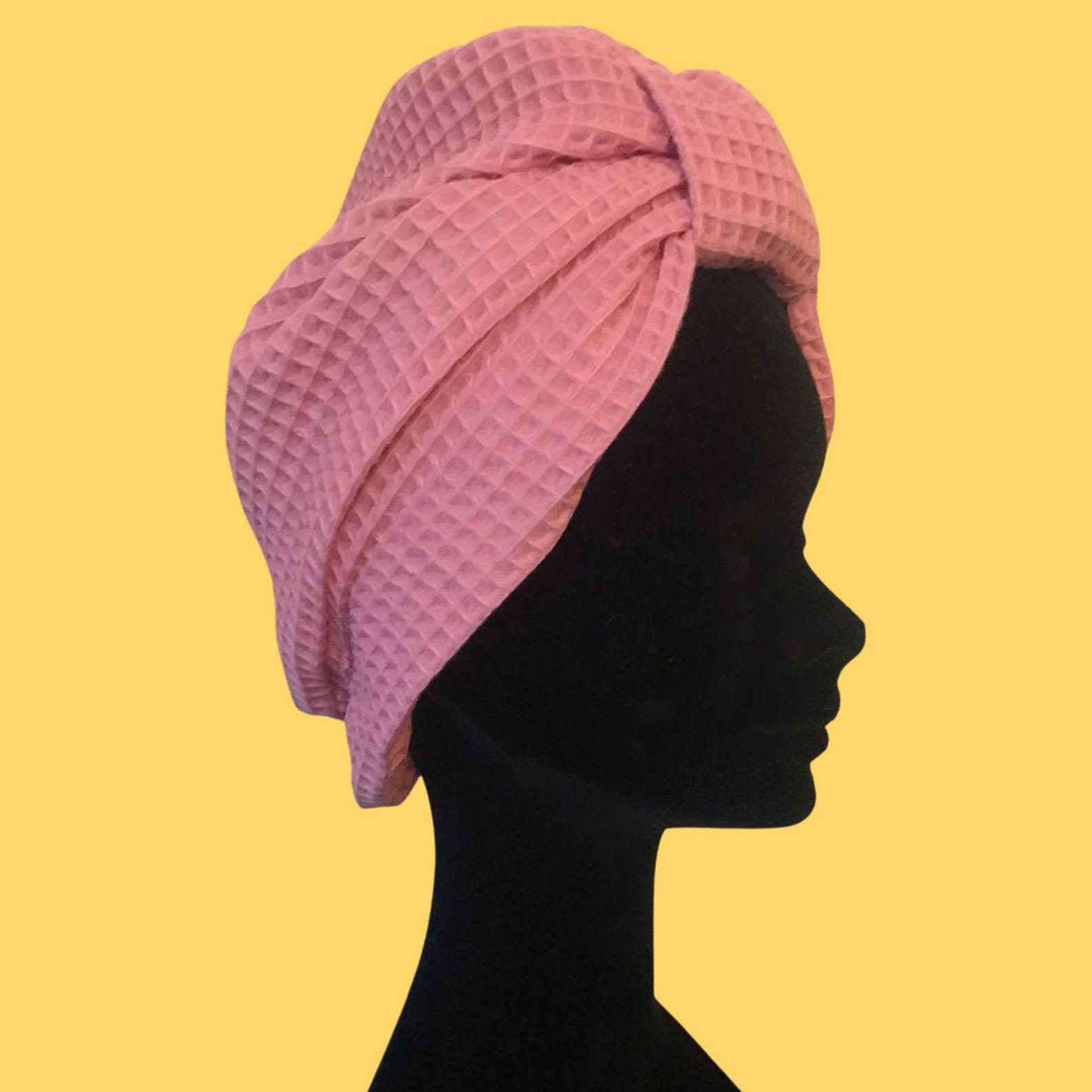 Bath Turban Vintage Rose Etsy
