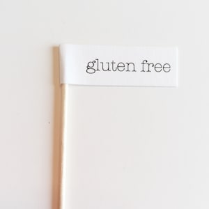 GLUTEN FREE Flag Favor Party Pick