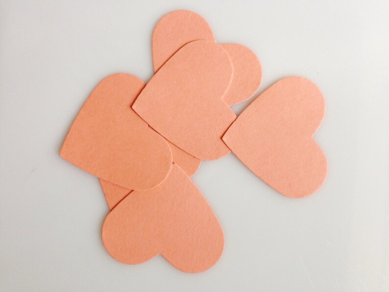 ANY COLOR HEART Confetti Punches 100ct Etsy