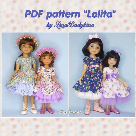 PDF Pattern lolita and Sewing Tutorial for Dolls - Etsy