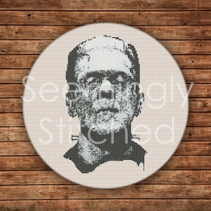 Kreuzstich Zählmuster - Frankenstein - Sofortiger digitaler Download PDF