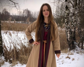 Medieval woolen coat Slavic Viking