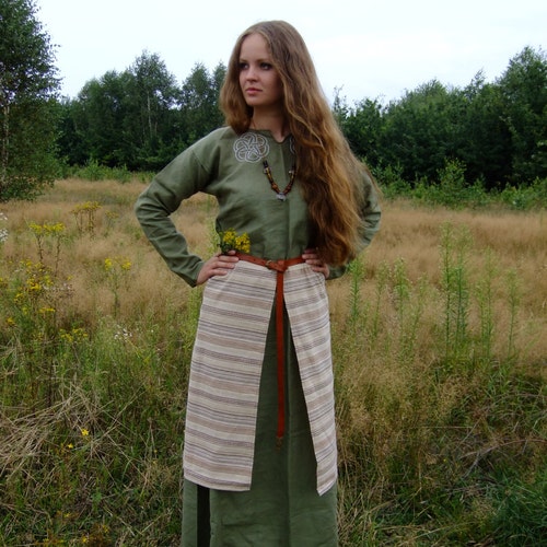 Slav Apron Fabric Reenactment Clothing | Etsy