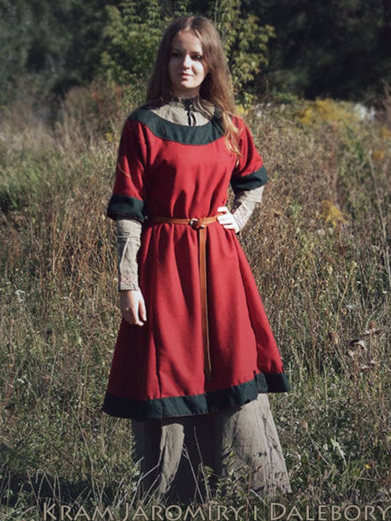 Early Medieval Woolen Dress Tunic Viking Costume - Etsy