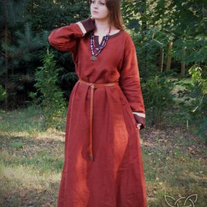 Early Medieval Linen Underdress Viking Costume Reenactment - Etsy