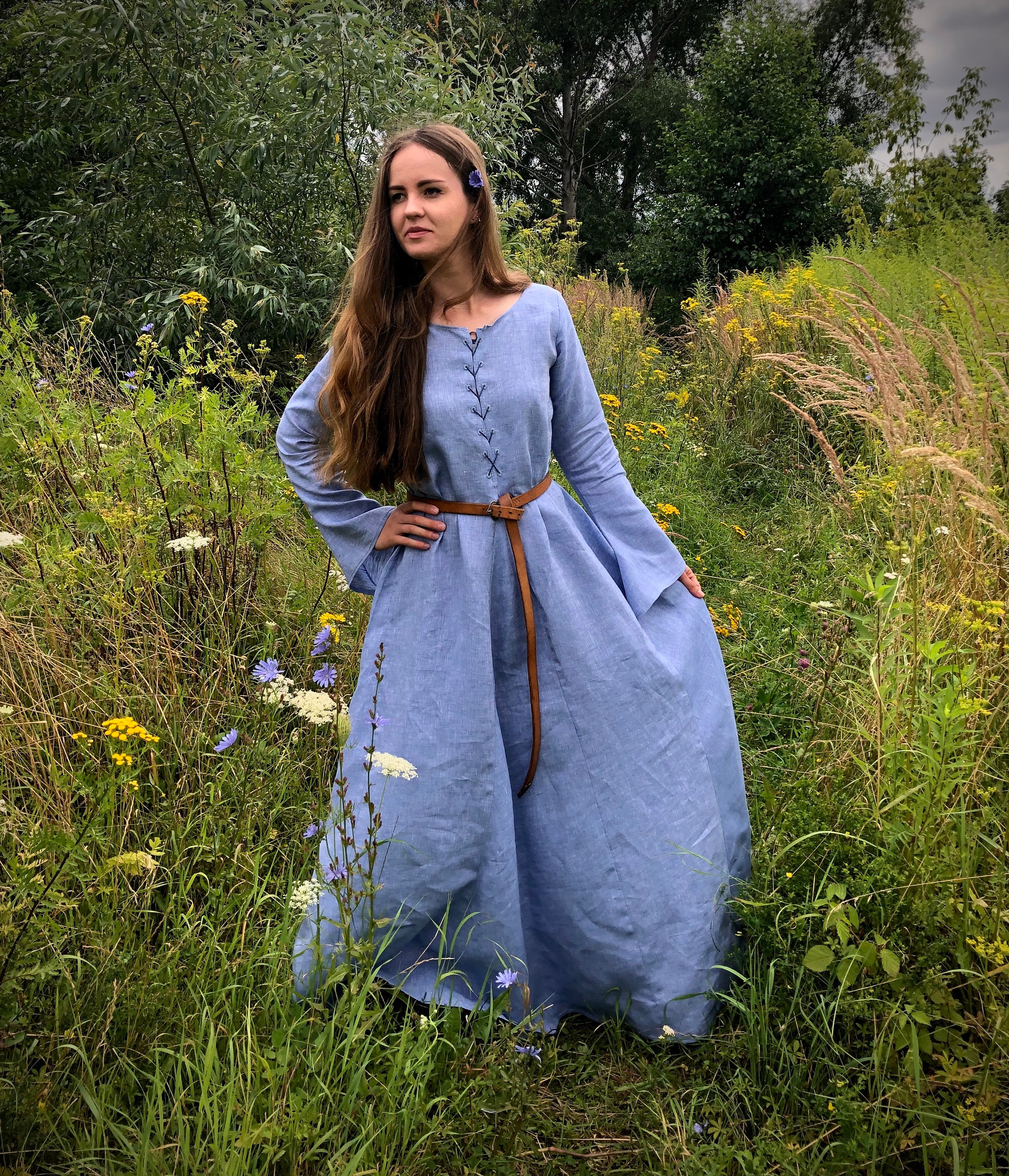 Medieval Linen Dress Cotte Simple 