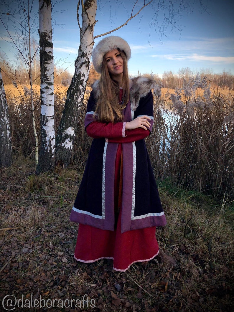 Early Medieval Coat for Woman Viking Slav Reenactment - Etsy