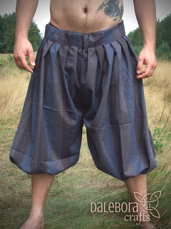 Medieval Viking Baggy Pants, Trousers, for Reenactors, Historical Pattern 