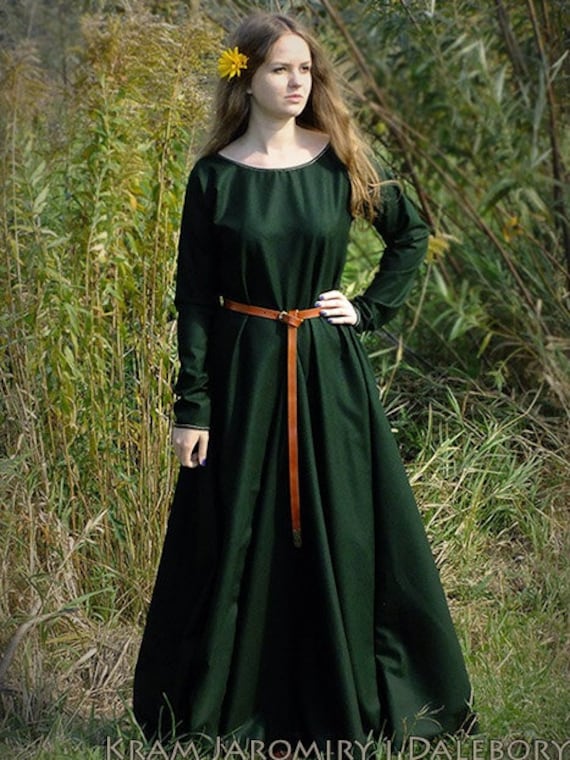 Medieval Dress for Historical Reenactment Cotte Simple Wool - Etsy New Zealand