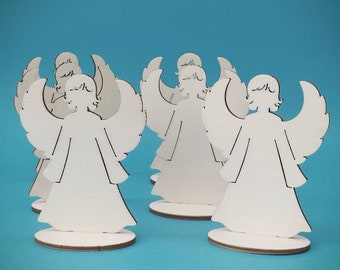 Angels place cards Christmas and First Communion table decorations 10 units