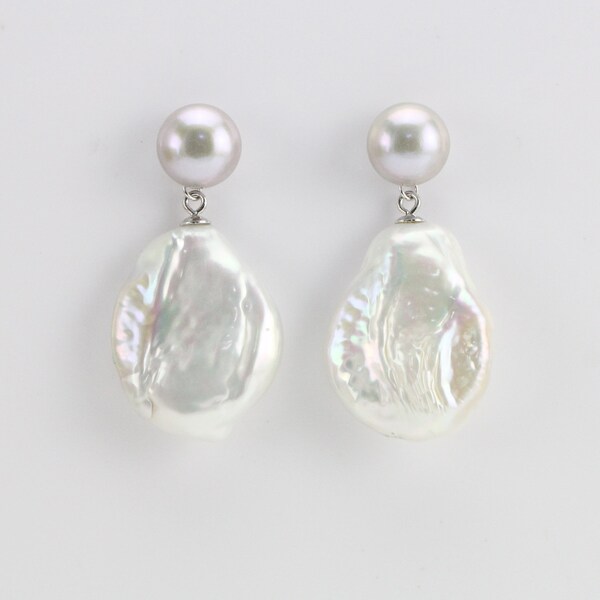 Double Pearl Earring - Etsy