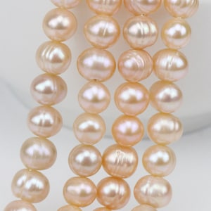 9-10mm pink freshwater pearl strand,potato near round pearl string,white pearls wholesale,large hole pearls 1.0mm,1.5mm,2.0mm,2.2mm,2.5mm
