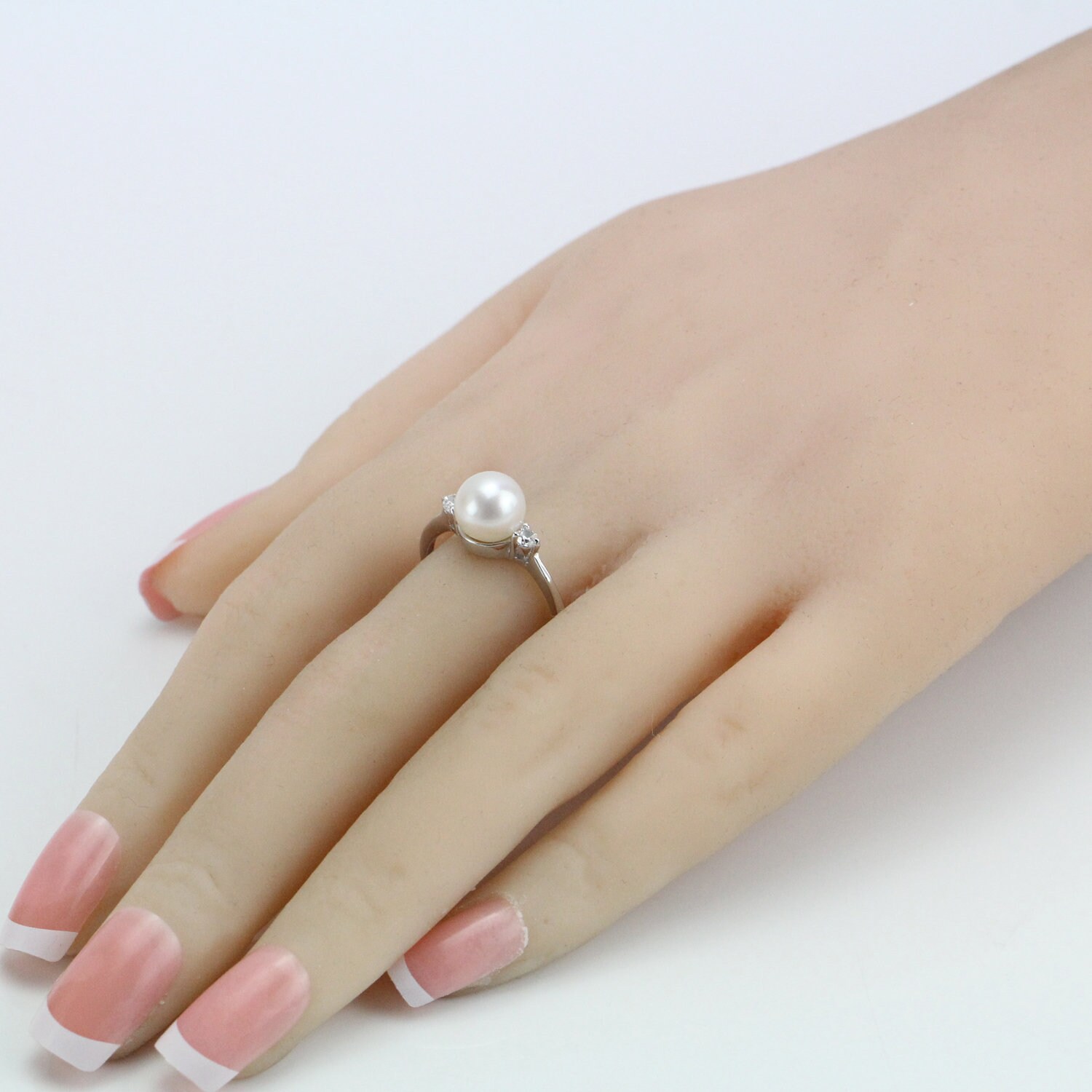 Pearl promise ring for girlsreal pearl ringfreshwater pearl Etsy