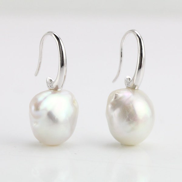 Baroque Pearl Earrings - Etsy