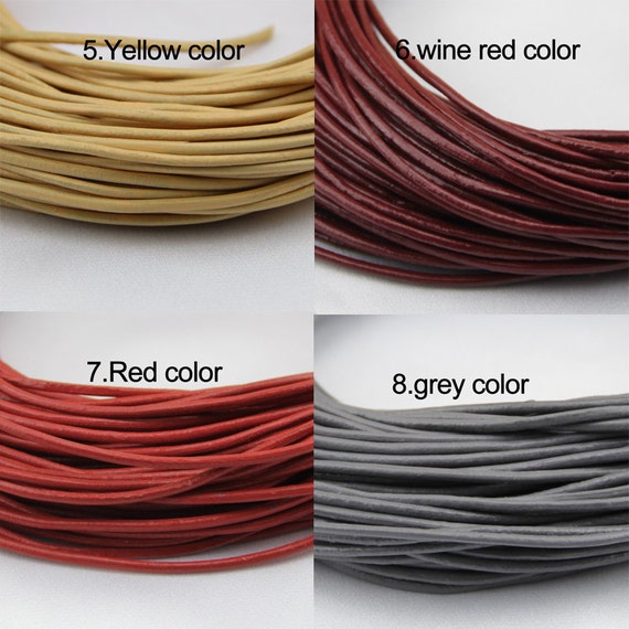 2mm Leather Cord,genuine Leather String Cord,original Leather  Color,brown,dark Brown,black Color,1yard,2yard,5yard,10yard,round Leather  Cord 