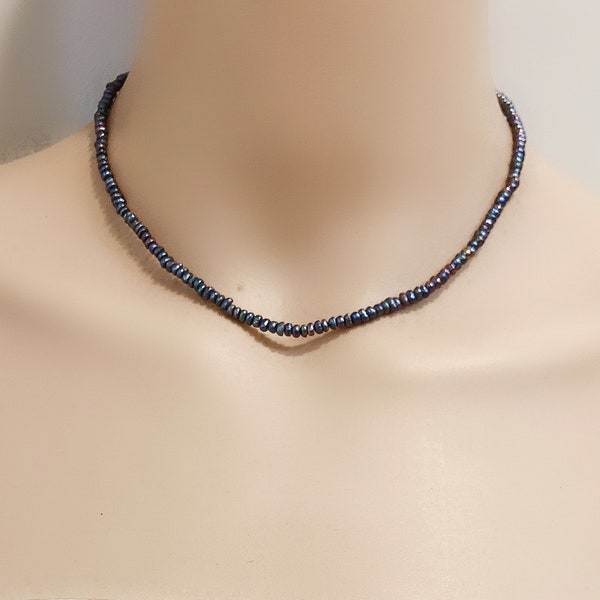 Seed Pearl Necklace Etsy