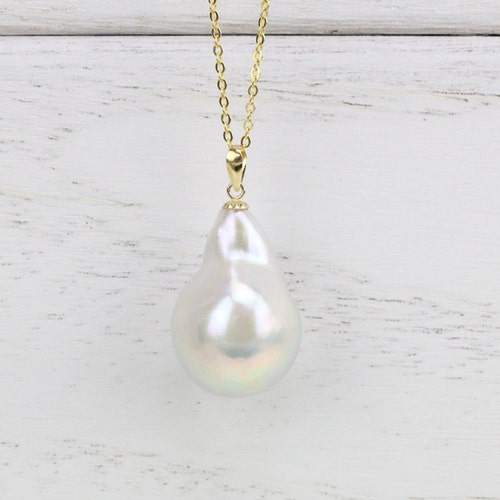 Large Baroque Pearl Pendantwhite Huge 